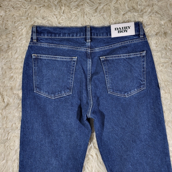 Dairy Boy Relaxed Straight Leg Denim Jeans Size 27 - Picture 14 of 16